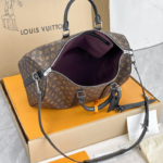 Keepall 45 Travel Bag  Black Leather - Ảnh 6