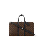 Keepall 45 Travel Bag  Black Leather - Ảnh 4