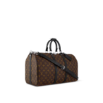 Keepall 45 Travel Bag  Black Leather - Ảnh 2