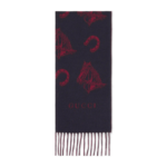 New Year Silk and Wool Equestrian-Style Jacquard Scarf - Image 2