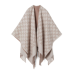 GG Jacquard Wool Cape - Image 3