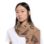 Chinese New Year Silk and Wool Equestrian-Style Jacquard Scarf - Ảnh 4